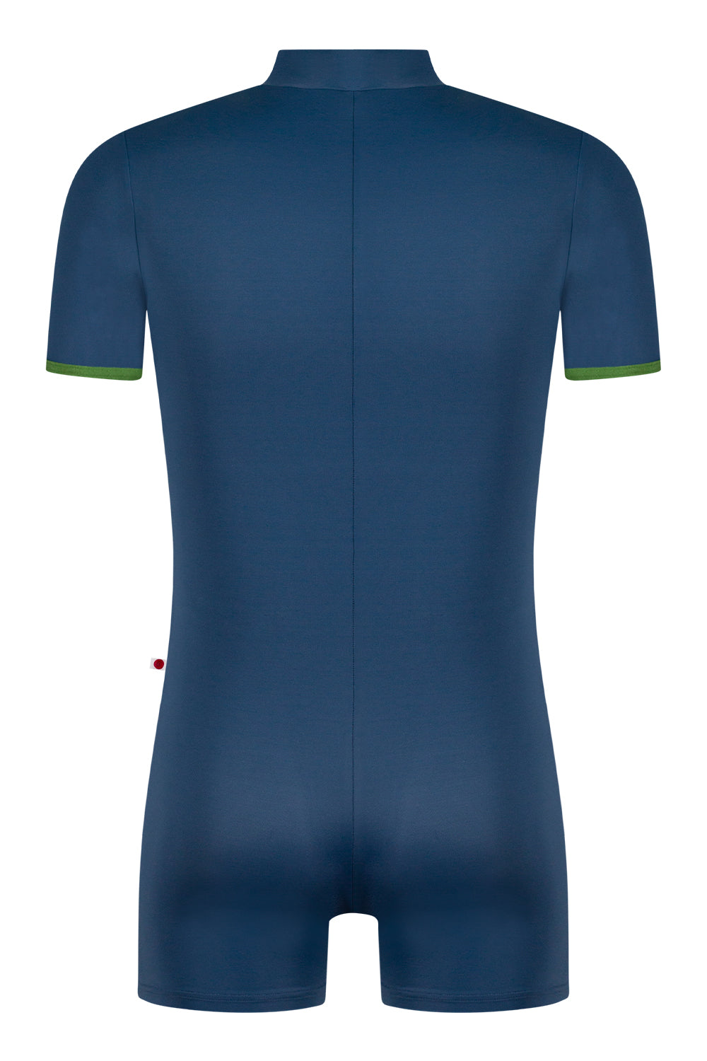 Victor Semi-Unitard with Cap Sleeves in T-Storm body color with N-Lucy trim & zipper color