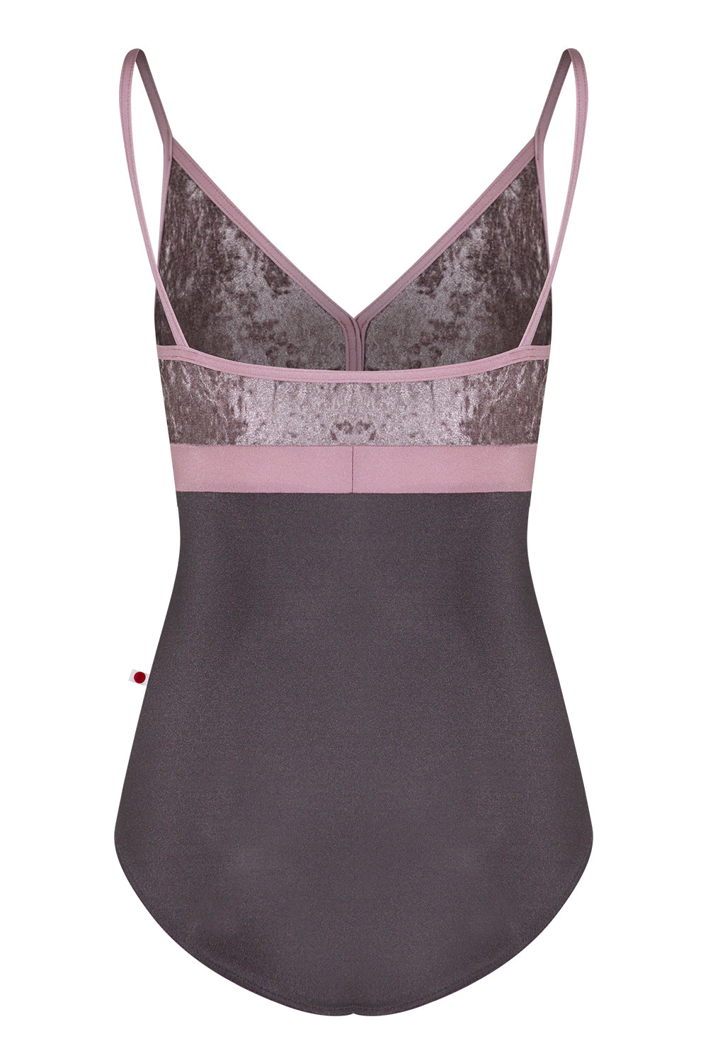 Zoe leotard in N-Shadow body color with CV-Phantom top color, N-Magic middle band & trim color