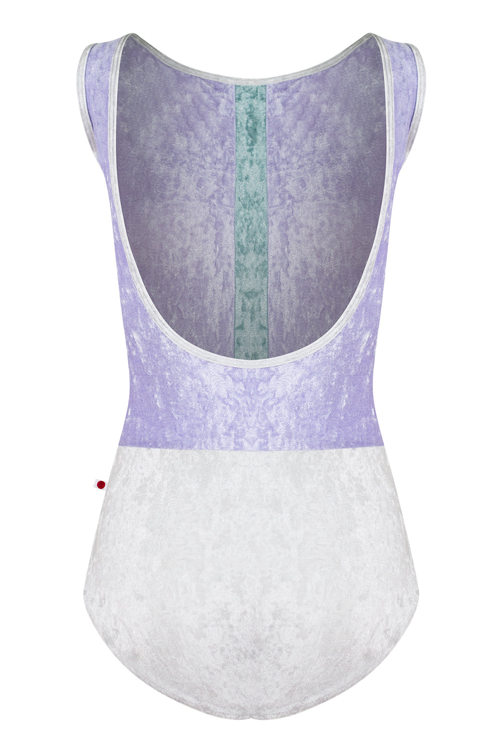 Didi leotard in CV-Silver body color with CV-Angelic top color, CV-Ice middle band color and CV-Silver trim color