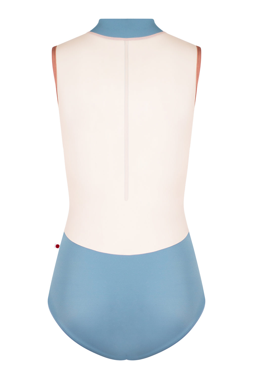 Jessica leotard in T-Blue Grey body color with Mesh Blush top color and N-Rosewood trim color