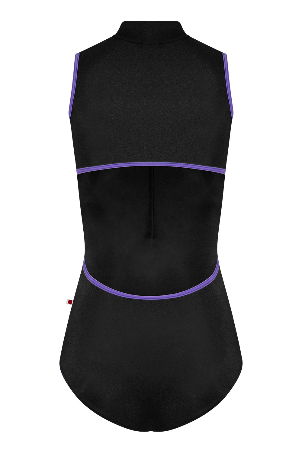 Charlotte leotard in N-Black body color with T-Wisteria trim color