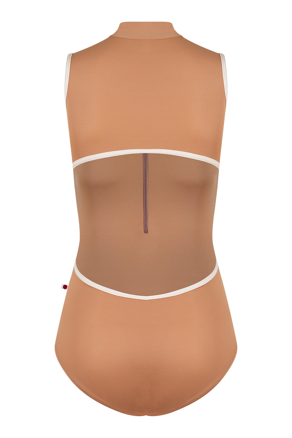 Charlotte leotard in T-Sepia body color with N-Pearl trim color