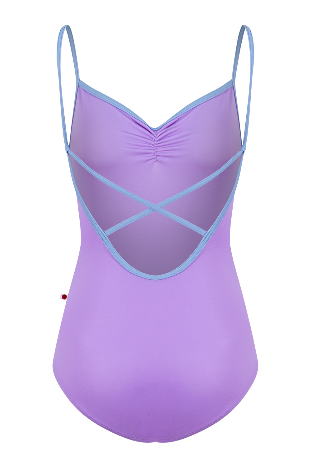 Daniela pinch leotard in T-Iris body color with T-Paradise trim color