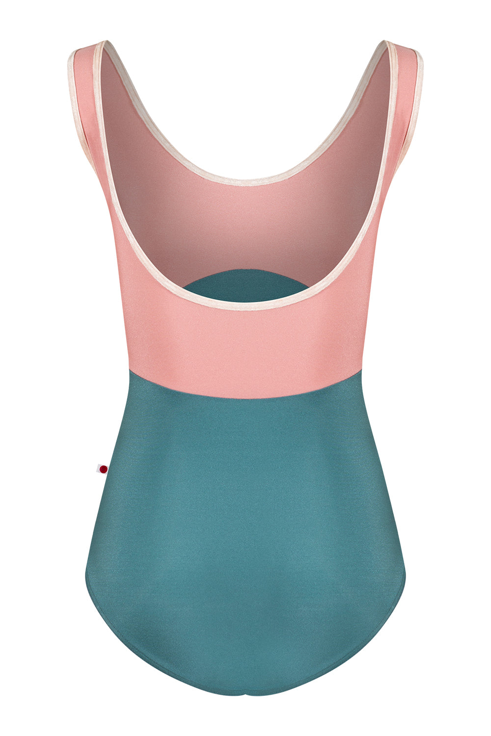 Anna Duo leotard in N-Frost body color with N-Antique Rose top color and CV-Misty Rose trim color