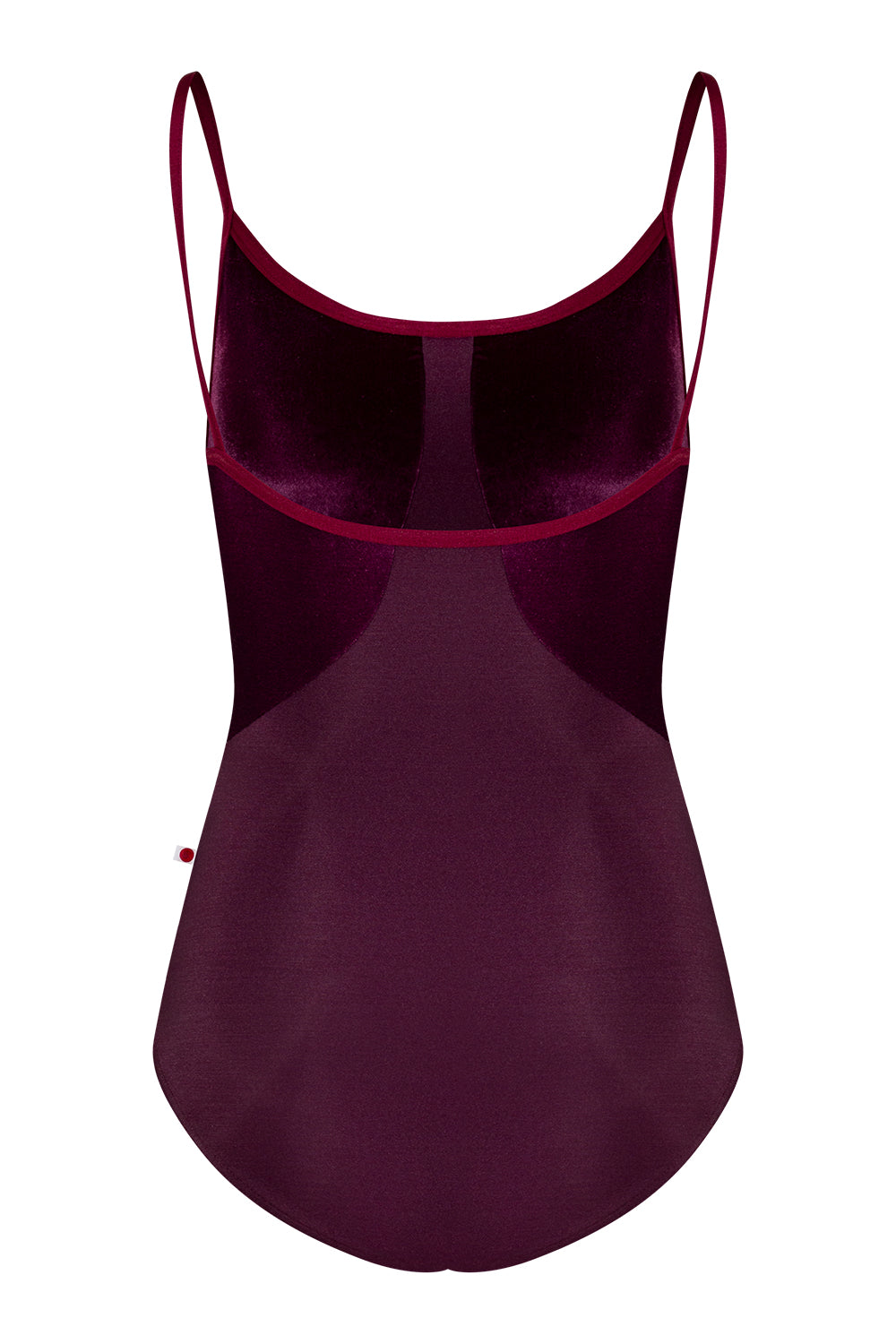 Amanda leotard in N-Opera body color with V-Roxy top color and N-Burgundy trim color