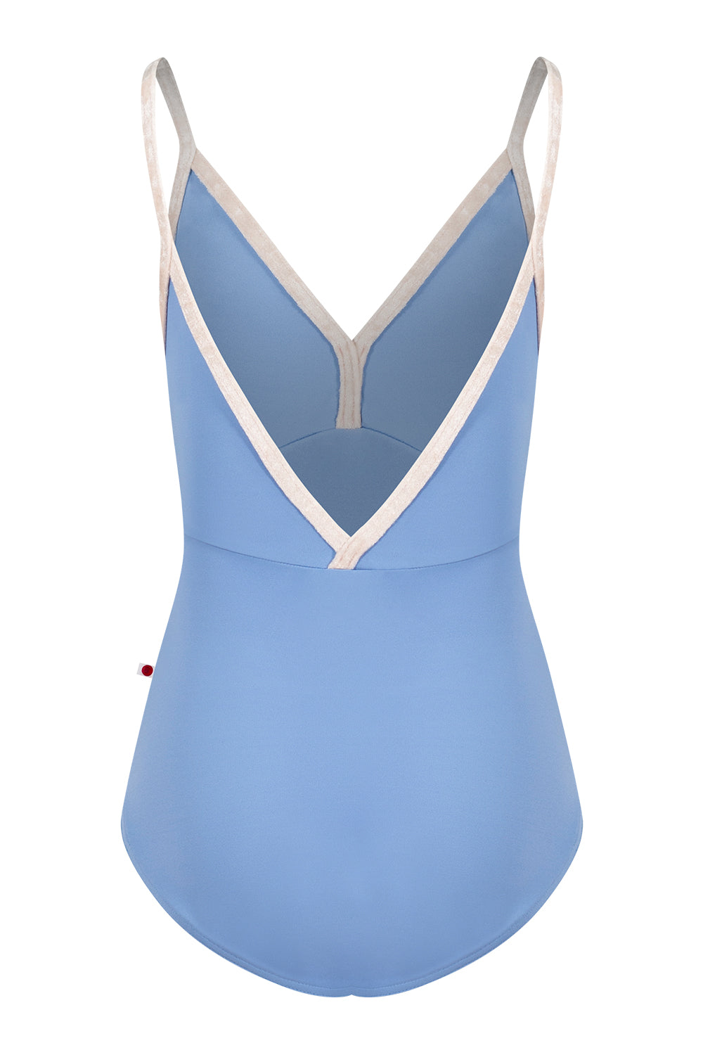 Kids Daria leotard in T-Paradise body & top color with CV-Misty Rose trim color