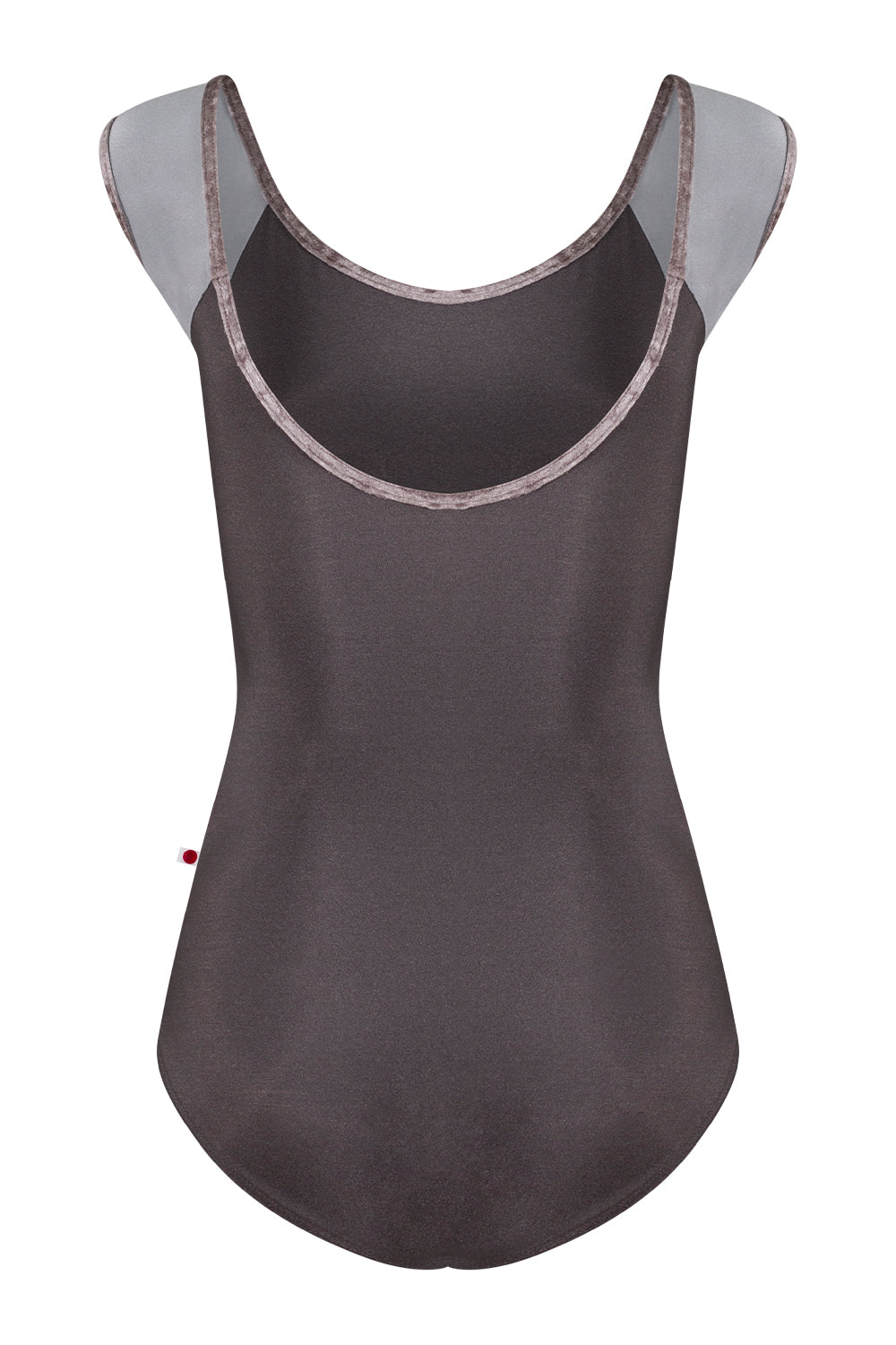 Kids Wendy leotard in N-Shadow body color with N-Sterling sleeve color and CV-Phantom trim color