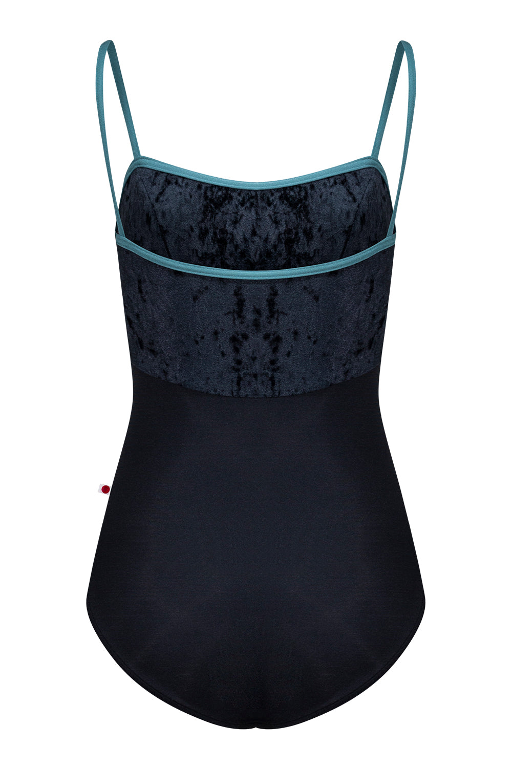 Denise leotard in N-Black body color with CV-Black top color and N-Frost trim color