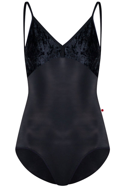 Daria Nylon/Crushed-Velvet Black