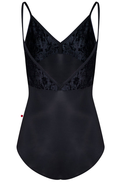 Daria Nylon/Crushed-Velvet Black