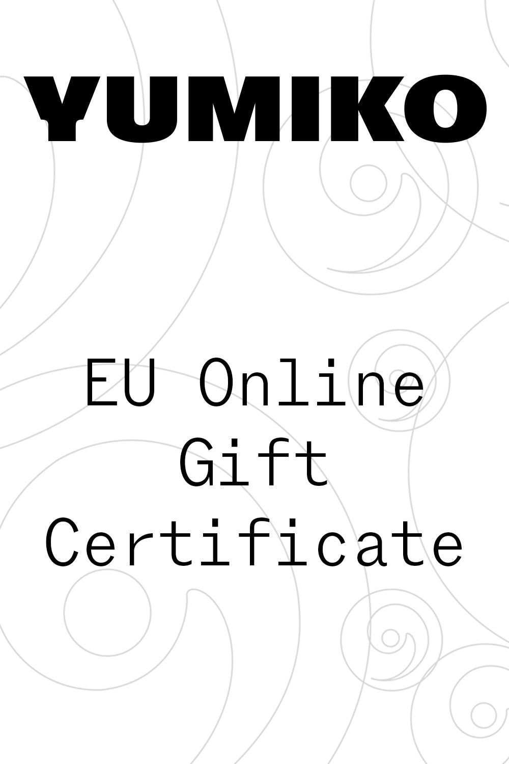 EU Online Gift Certificate
