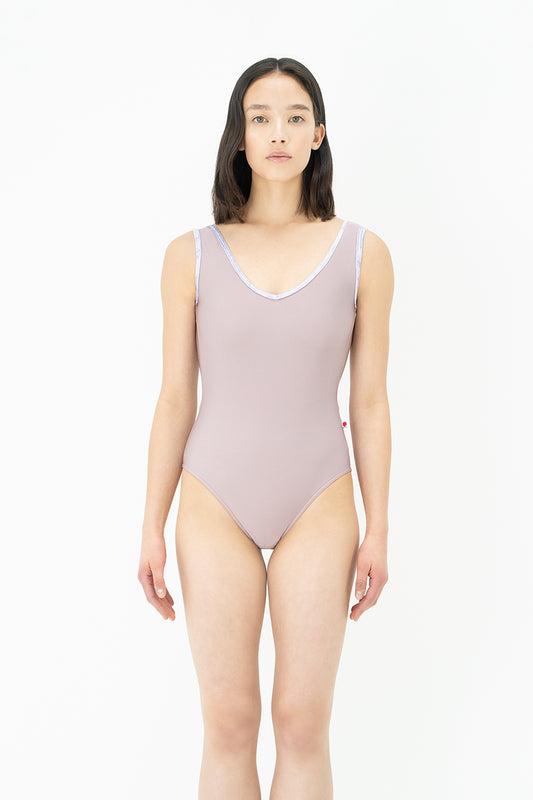 Gina leotard in N-Magic body color with N-Magic top color and CV-Angelic trim color