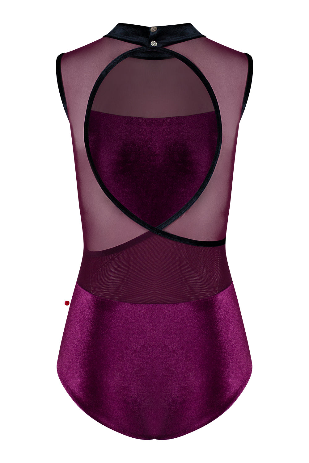 Camila leotard in V-Roxy body color with Mesh Opera top color and V-Black trim and collar color