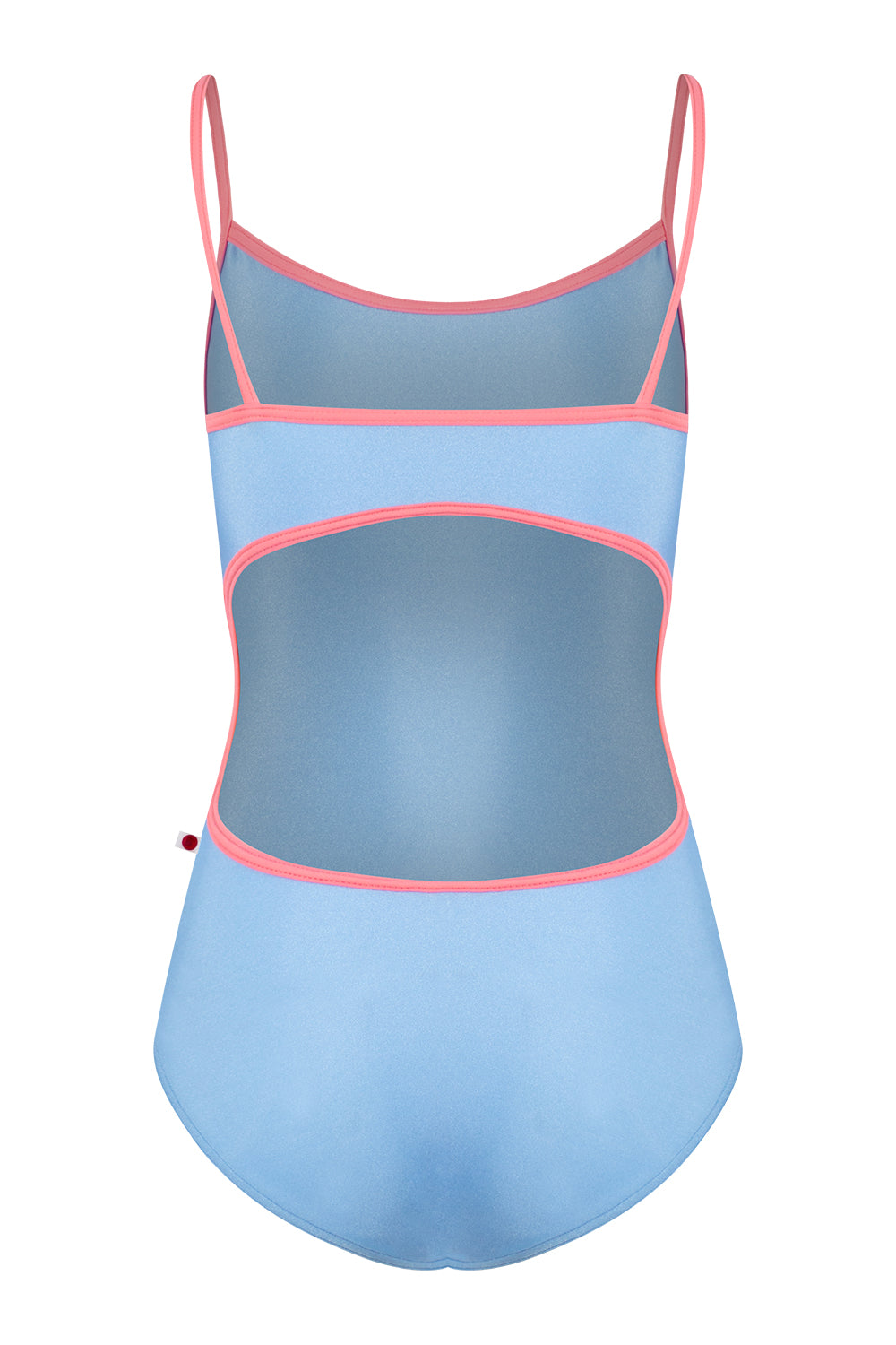 Kiki leotard in N-Moontide body color with T-May trim color and EXTRA HC variation.