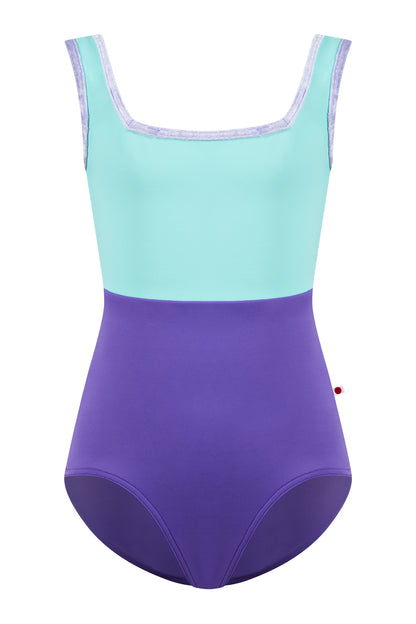 Kids Marieke leotard in T-Myth body color with T-Frozen top color and CV-Angelic trim color
