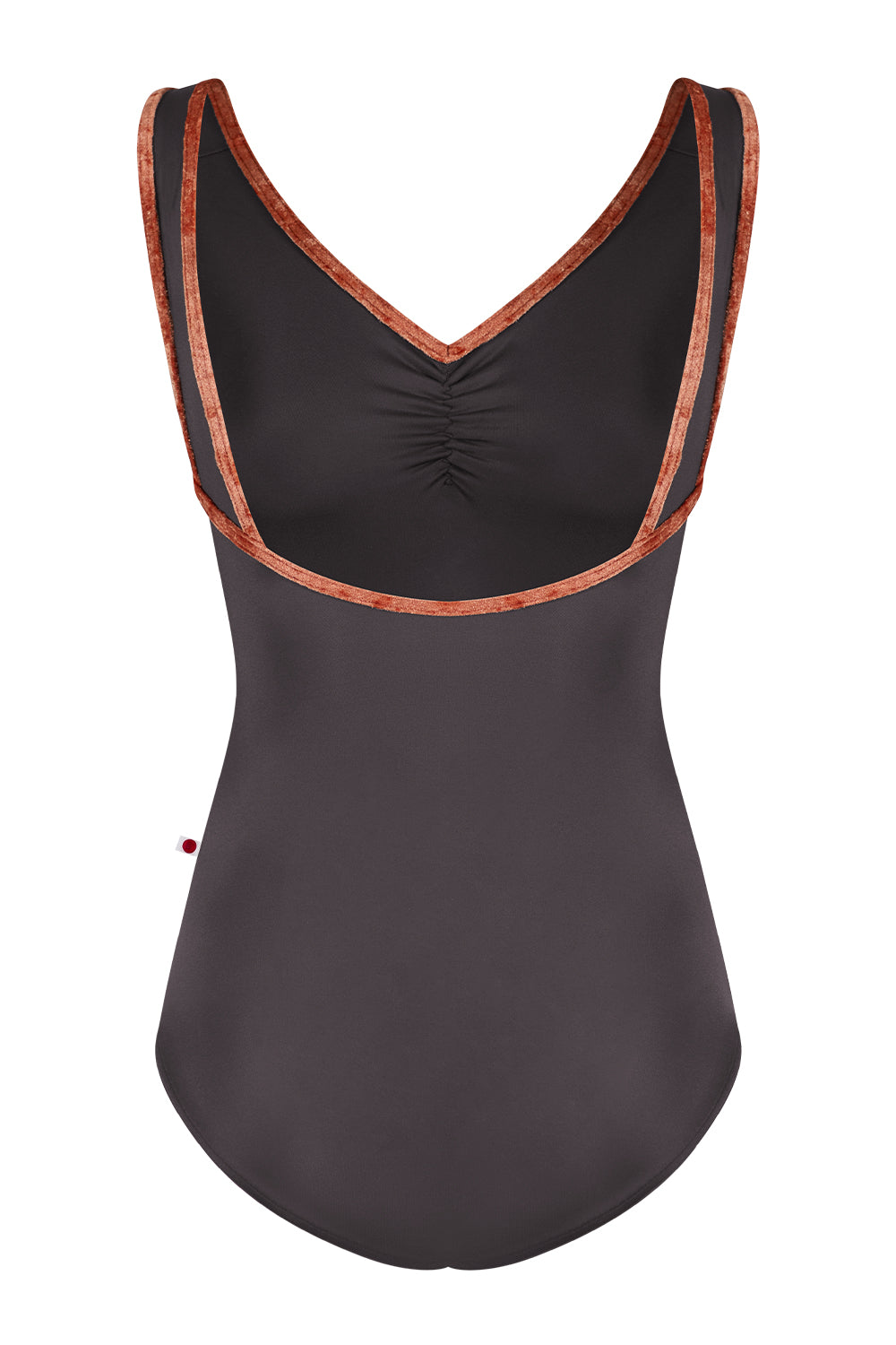 Tiffany leotard in N-Shadow body color with CV-Amaretto trim color