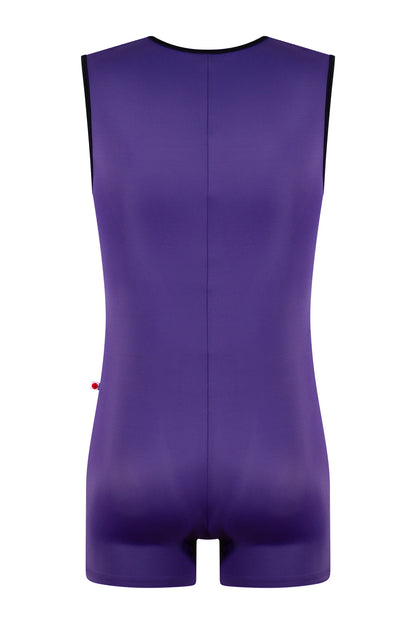 Tibo semi-unitard in T-Myth body & zipper color with T-Black trim color