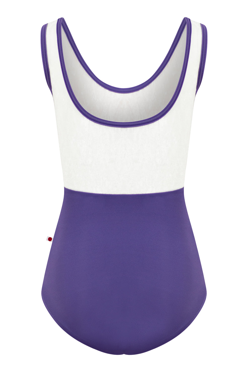 Kids Anna Duo leotard in T-Myth body color with CV-White top color and T-Myth trim color