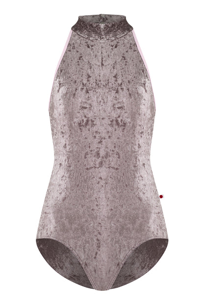 Noe leotard in CV-Phantom body color with T-Rose trim color