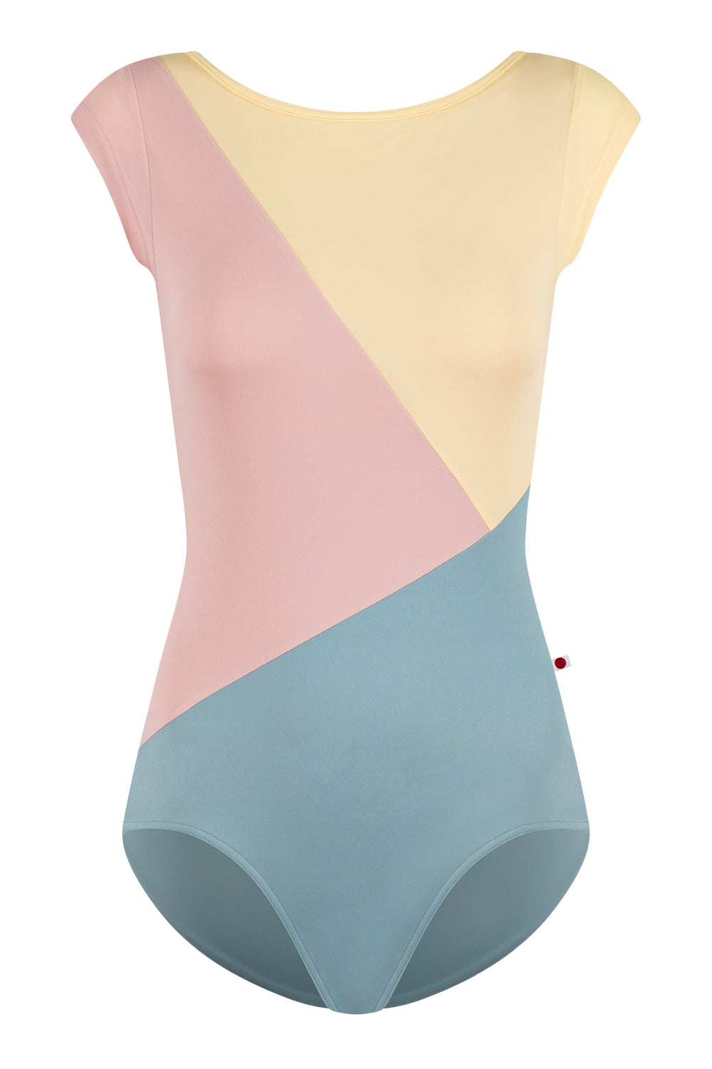 Linear leotard in T-Fog bottom color with T-Petal and T-Vanilla top color