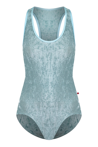 Alex leotard in CV-Ice body color with N-Mirror trim color