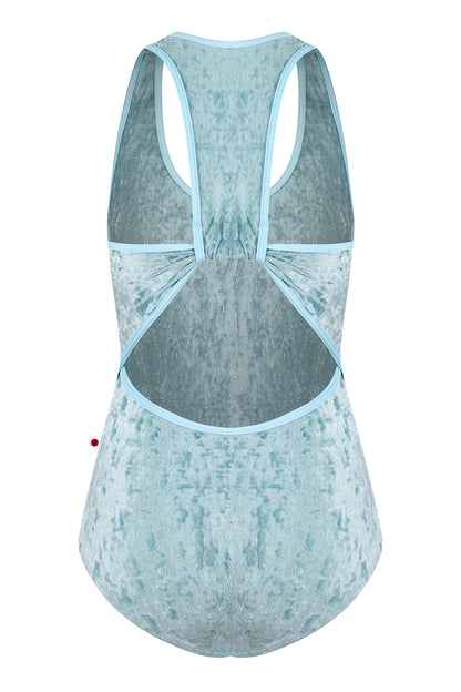 Alex leotard in CV-Ice body color with N-Mirror trim color