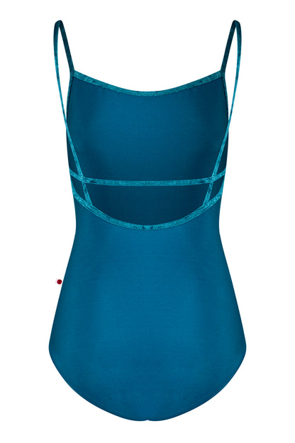 Heather leotard in N-Ottanio body color with CV-Juniper trim color