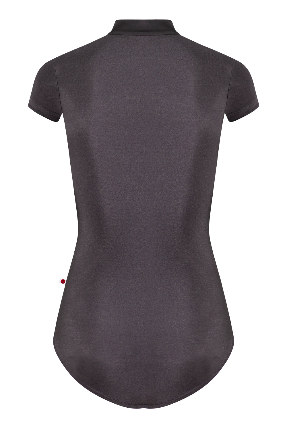 Jessica leotard in N-Shadow body color with N-Black zipper and short sleeves