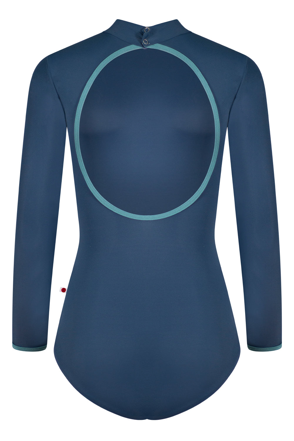 Natasha leotard in T-Storm body color with Long sleeves and N-Frost trim color