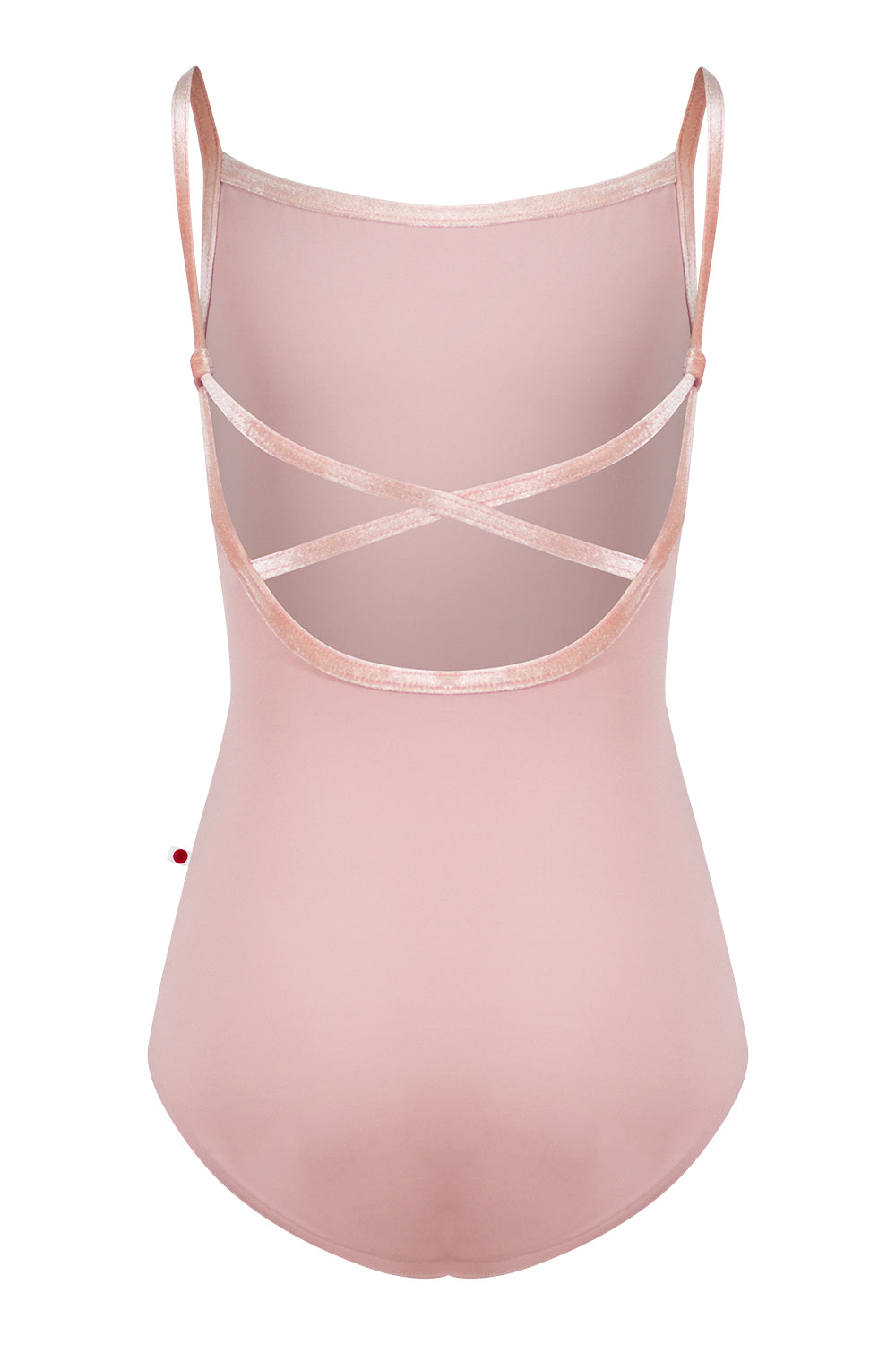 Kids Daniela leotard in T-Petal body color with V-Blush trim color