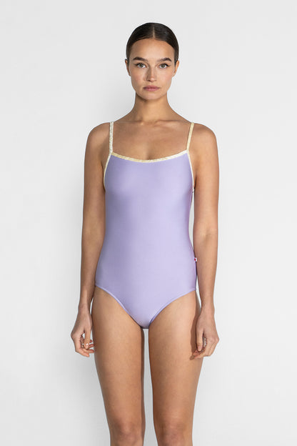 Daniela leotard in N-Poem body color with CV-Vanilla trim color