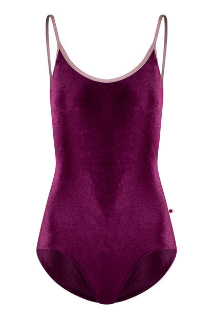 Fiona leotard in V-Roxy body color with Mesh Opera top color and N-Magic trim color