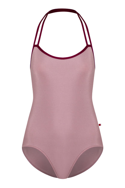Lena leotard in N-Magic body color with N-Burgundy trim color