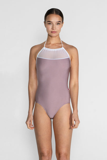 Monique leotard in N-Magic body color with Mesh White top color and T-White trim color