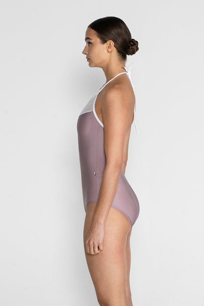 Monique leotard in N-Magic body color with Mesh White top color and T-White trim color