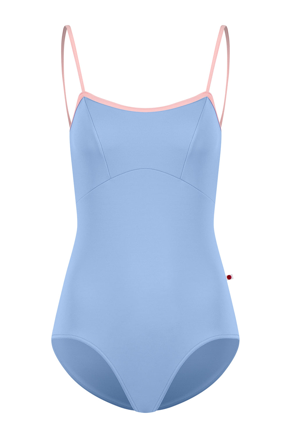 Denise leotard in T-Paradise body & top color with N-Antique Rose trim color