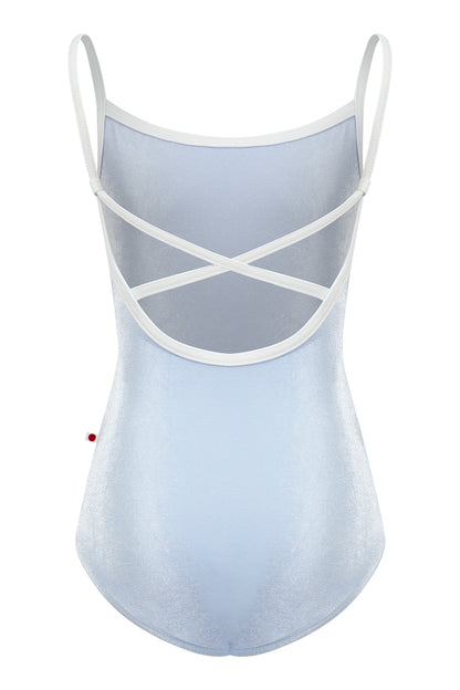 Kids Daniela leotard in V-Serenade body color with T-White trim color