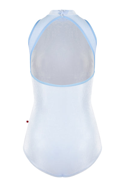 Noe leotard in V-Serenade body color with N-Moontide trim color