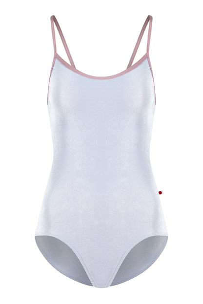 Nadja leotard in V-Serenade body color with N-Magic trim color