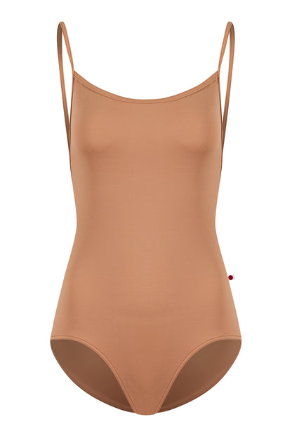 Tamara leotard in T-Sepia body & trim color