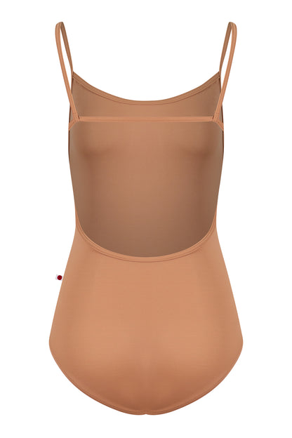 Tamara leotard in T-Sepia body & trim color