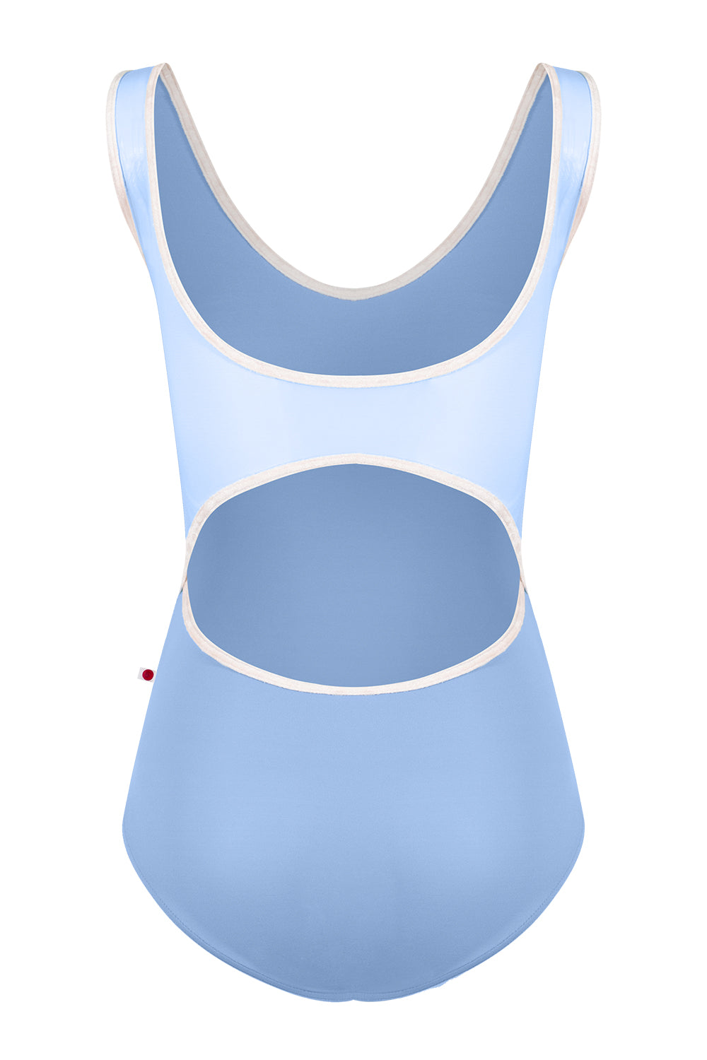 Veronique leotard in T-Paradise body color with Mesh Glacier top color and CV-Misty Rose trim color