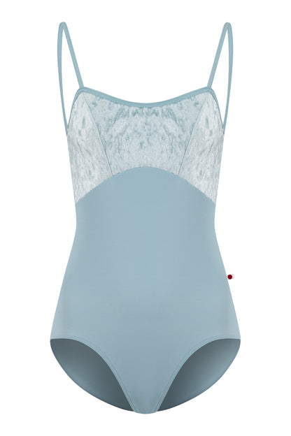 Denise leotard in T-Fog body color with CV-Ice top color and T-Fog trim color