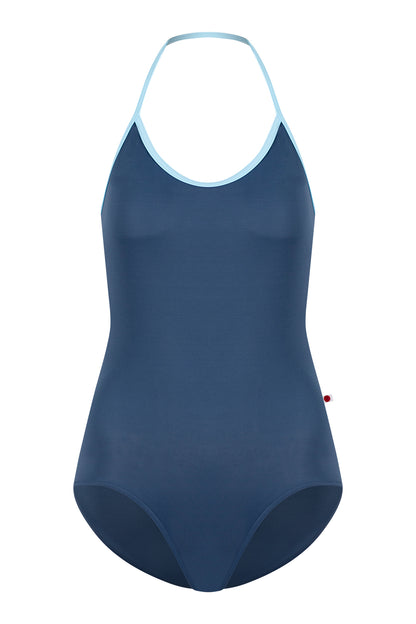 Kate leotard in T-Storm body color with T-Pool trim color
