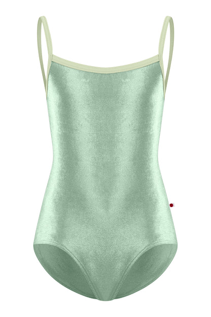 Kids Marisa leotard in V-Meadow body color with N-Ginko trim color