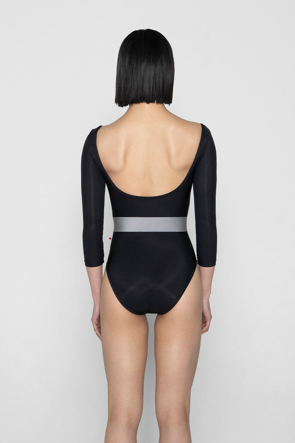 Lucy leotard in N-Black body color with N-Sterling middle band color