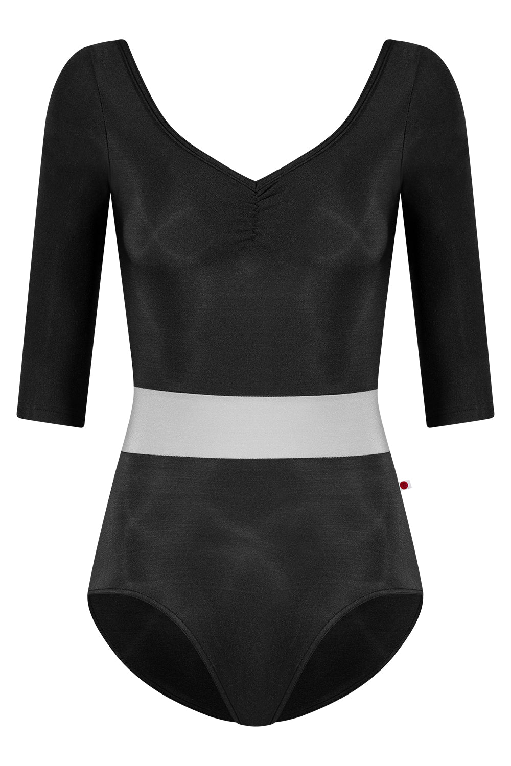 Lucy leotard in N-Black body color with N-Sterling middle band color