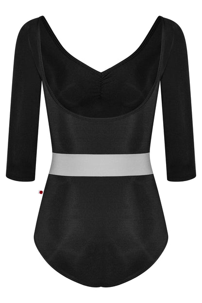 Lucy leotard in N-Black body color with N-Sterling middle band color