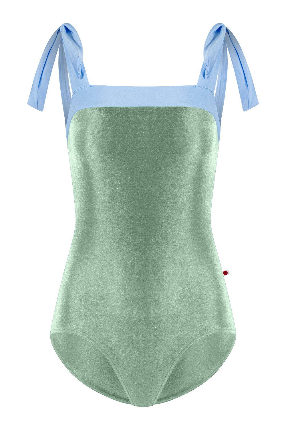 Mimi leotard in V-Meadow body color with N-Moontide top color