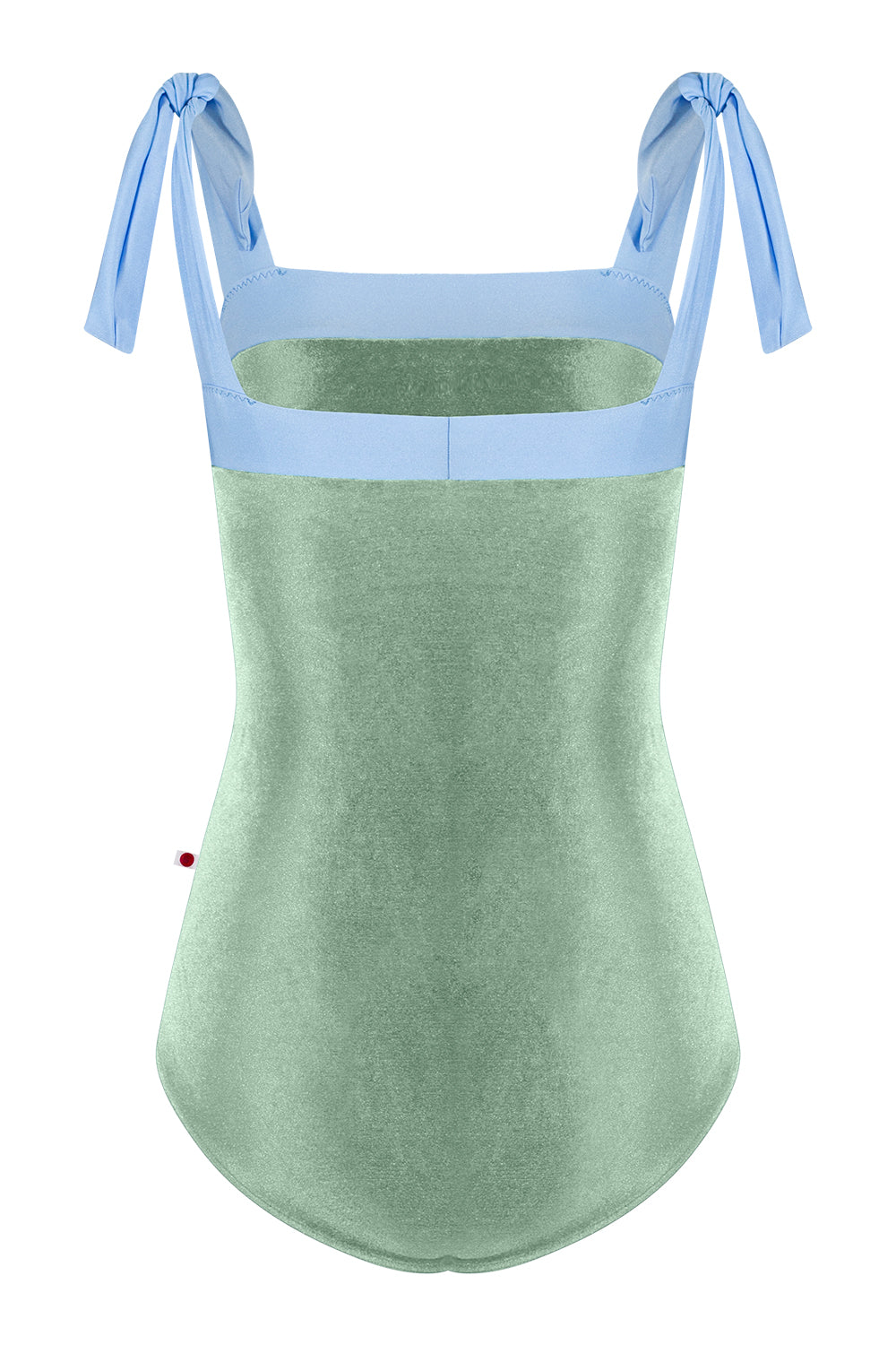 Mimi leotard in V-Meadow body color with N-Moontide top color
